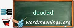 WordMeaning blackboard for doodad